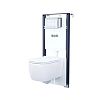 Комплект унитаза IDDIS BASBR01i73 инсталляция и клавиша смыва