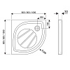 Душевой поддон Ravak Elipso Pro 80x80 XA234401010 Душевой поддон Ravak Elipso Pro 80x80 XA234401010