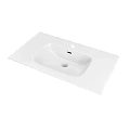 Раковина NOFER VOLTERRA EV.101.C интегрированная в столешницу 101х46х18 белая глянцевая Раковина NOFER VOLTERRA EV.101.C интегрированная в столешницу 101х46х18 белая глянцевая
