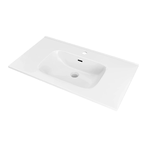 Раковина NOFER VOLTERRA EV.101.C интегрированная в столешницу 101х46х18 белая глянцевая Раковина NOFER VOLTERRA EV.101.C интегрированная в столешницу 101х46х18 белая глянцевая