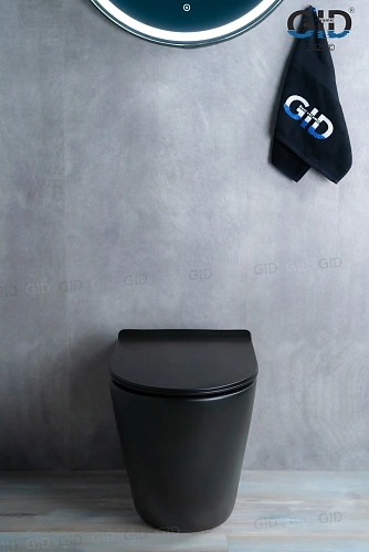 Унитаз приставной Gid TRS-269BM 62214Y черный матовый 56x36.5x42 с крышкой микролифт Унитаз приставной Gid TRS-269BM 62214Y черный матовый 56x36.5x42 с крышкой микролифт