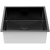 Кухонная мойка Paulmark NEXT 48 UNI, PM214844-MBN, матовый черный, 480х440мм 1,2мм Кухонная мойка Paulmark NEXT 48 UNI, PM214844-MBN, матовый черный, 480х440мм 1,2мм
