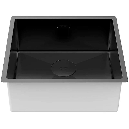 Кухонная мойка Paulmark NEXT 48 UNI, PM214844-MBN, матовый черный, 480х440мм 1,2мм Кухонная мойка Paulmark NEXT 48 UNI, PM214844-MBN, матовый черный, 480х440мм 1,2мм