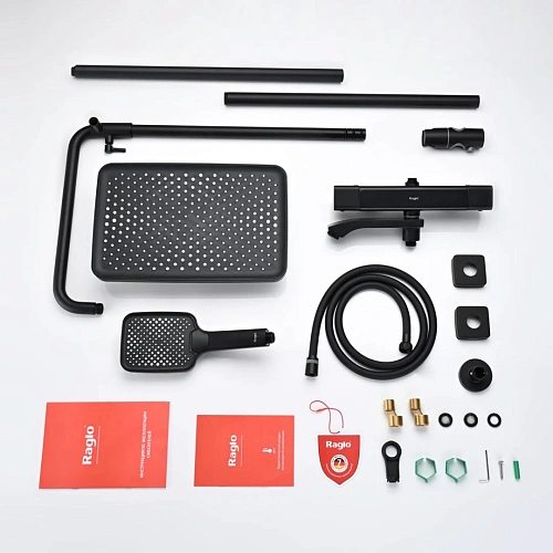 Душевая система Raglo R01.26.06, черный Душевая система Raglo R01.26.06, черный