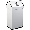 Контейнер для мусора NOFER 14118.2.W металлический из окрашенной оцинкованной стали, 41 л, Белый