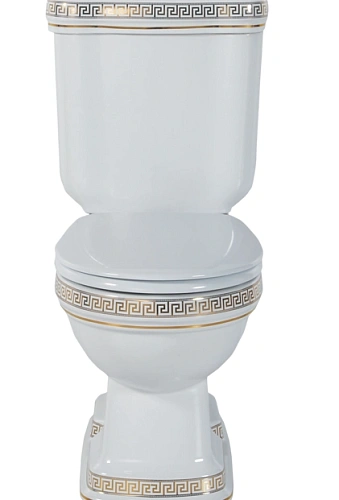 Унитаз SMART Creavit Klasik KL310-00CB00E-WA00 с биде, белый/золото декор Унитаз SMART Creavit Klasik KL310-00CB00E-WA00 с биде, белый/золото декор