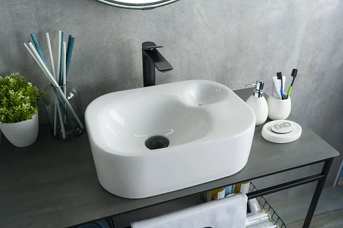 Раковина Gid N9266 51173 накладная белая 47x34x15 Раковина Gid N9266 51173 накладная белая 47x34x15