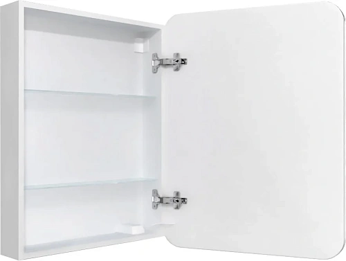 Зеркальный шкаф STWORKI Монтре 60 с подсветкой, сенсорное, светодиод в полотне, навесной, белой, МДФ 431930 Зеркальный шкаф STWORKI Монтре 60 с подсветкой, сенсорное, светодиод в полотне, навесной, белой, МДФ 431930