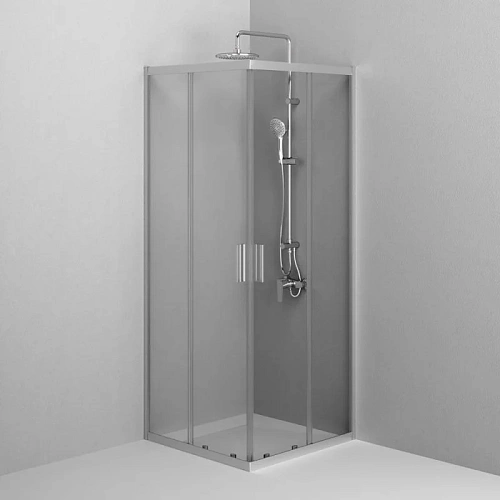 Душевой уголок AM.PM Gem W90G-403-8080-MT 80x80 хром матовый, стекло прозрачное Душевой уголок AM.PM Gem W90G-403-8080-MT 80x80 хром матовый, стекло прозрачное