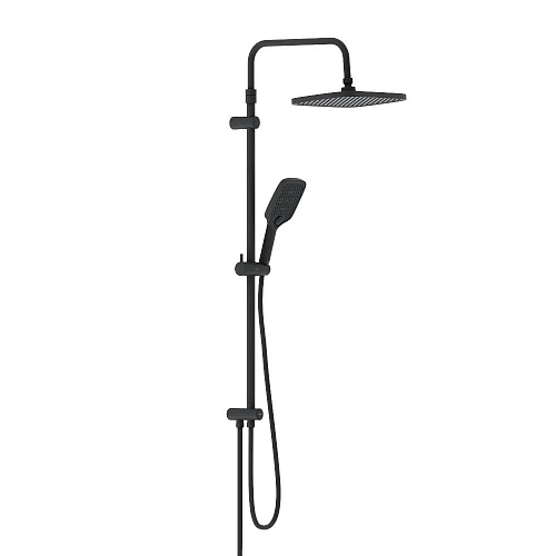 Душевая система Damixa Gala 953000300 верхний душ 300x210 мм, штанга 1050-1450, черный Душевая система Damixa Gala 953000300 верхний душ 300x210 мм, штанга 1050-1450, черный