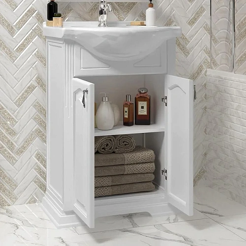 Тумба под раковину Opadiris Риспекто 55, белый матовый (под раковину Nil 55) 00-00007072 Тумба под раковину Opadiris Риспекто 55, белый матовый (под раковину Nil 55) 00-00007072