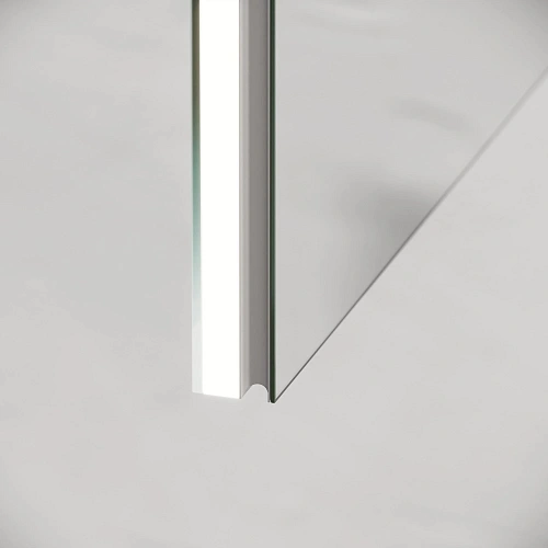 Зеркальный шкаф Sancos Evoke SC8060 600x700х136 мм, из алюминия с LED подсветкой Зеркальный шкаф Sancos Evoke SC8060 600x700х136 мм, из алюминия с LED подсветкой