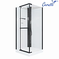 Душевая кабина Ceruttispa MiMi901B 90x90x215-225 профиль черный, стекло прозрачное Душевая кабина Ceruttispa MiMi901B 90x90x215-225 профиль черный, стекло прозрачное