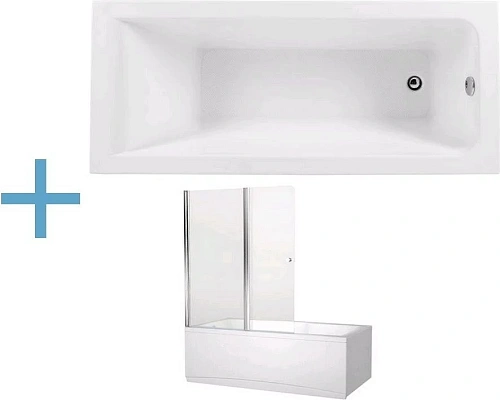 Акриловая ванна Aquanet Bright 165x70 (+ шторка Aquanet Alfa 4 NF6222-pivot) 00229217 + 00196049 Акриловая ванна Aquanet Bright 165x70 (+ шторка Aquanet Alfa 4 NF6222-pivot) 00229217 + 00196049