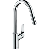 Смеситель для кухни hansgrohe Focus с выдвижным душем, хром 31815000