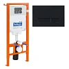 Инсталляция для унитаза BelBagno BB002-80 с клавишей смыва BB012-MR-NERO.M
