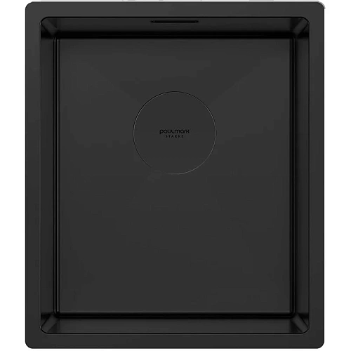 Кухонная мойка Paulmark NEXT 38 UNI, PM213844-MBN, матовый черный, 380х440мм 1,2мм Кухонная мойка Paulmark NEXT 38 UNI, PM213844-MBN, матовый черный, 380х440мм 1,2мм