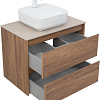 Тумба под раковину Aquanet Nova Lite 75 дуб шоколадный (2 ящика) 00287880 Тумба под раковину Aquanet Nova Lite 75 дуб шоколадный (2 ящика) 00287880