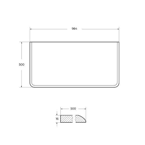 Столешница CEZARES IDRA 55832 Cotone Столешница CEZARES IDRA 55832 Cotone