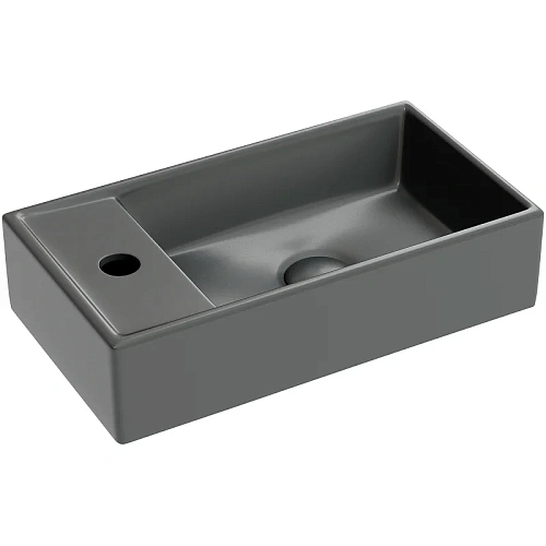 Раковина Ceramica Nova ELEMENT CN6051RMDH Темный Антрацит матовый подвесная Раковина Ceramica Nova ELEMENT CN6051RMDH Темный Антрацит матовый подвесная