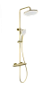 Душевая система Wonzon &amp; Woghand с термостатом, брашированное золото (WW-B3045-A-BG)