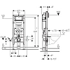 Инсталляция для унитаза Geberit Duofix 111.350.00.5 UP320 узкая 42.5 см, H112, для клавиш Sigma* Инсталляция для унитаза Geberit Duofix 111.350.00.5 UP320 узкая 42.5 см, H112, для клавиш Sigma*