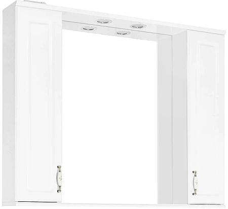 Зеркальный шкаф Style Line Олеандр-2 1000/С, белый ЛС-00000583 Зеркальный шкаф Style Line Олеандр-2 1000/С, белый ЛС-00000583