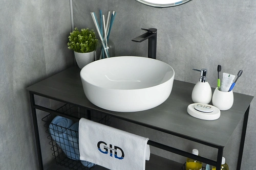 Раковина Gid D1315 51182 накладная белая 41.5x41.5x13.5 Раковина Gid D1315 51182 накладная белая 41.5x41.5x13.5