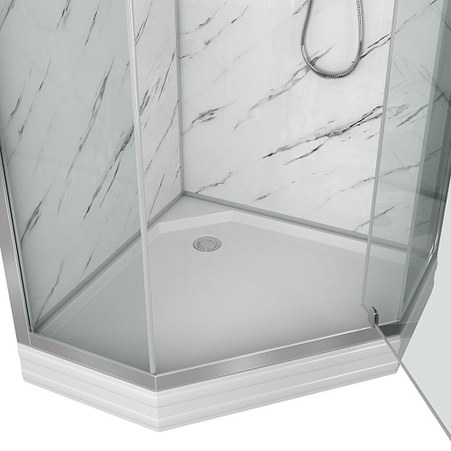 Душевая кабина Niagara Luxe NG-7702DM (1000x1010х2120) низкий поддон (15см) стенки мрамор Душевая кабина Niagara Luxe NG-7702DM (1000x1010х2120) низкий поддон (15см) стенки мрамор