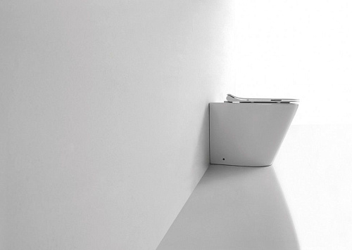 Унитаз приставной CeramaLux 3178 белый с крышкой микролифт Унитаз приставной CeramaLux 3178 белый с крышкой микролифт