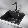 Кухонная мойка Granula 5102, ЧЁРНЫЙ, кварц 510x520 Кухонная мойка Granula 5102, ЧЁРНЫЙ, кварц 510x520
