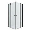 Душевой уголок NEW TRENDY NEW SOLEO BLACK 2D 90x90x195 K-0553 (черный)