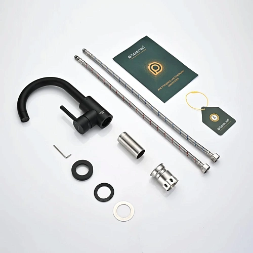 Смеситель для кухни Splenka S201.13.06, черный Смеситель для кухни Splenka S201.13.06, черный