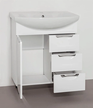 Тумба под раковину Style Line Жасмин 70 (3 ящ.) ЛС-00000036 Тумба под раковину Style Line Жасмин 70 (3 ящ.) ЛС-00000036