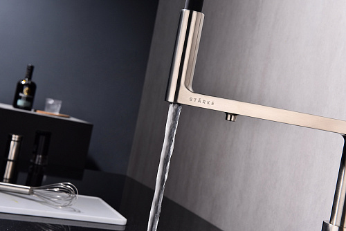 Смеситель для кухни Paulmark TORNADO брашированная сталь To213402-BS Смеситель для кухни Paulmark TORNADO брашированная сталь To213402-BS