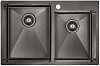 Картинка анонса товара «кухонная мойка paulmark aisi304 berman pm517851-gm вороненая сталь 780х510мм»