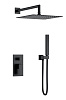 Картинка анонса товара «душевая система boheme qubic matt black встраиваемая 474-3-b черный»