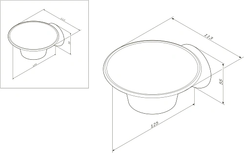 Мыльница AM.PM Like A8034200 стеклянная Мыльница AM.PM Like A8034200 стеклянная