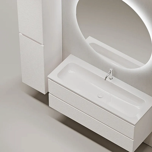 Тумба под раковину Sancos Folk FL120W 1195х445х500 Bianco, подвесная Тумба под раковину Sancos Folk FL120W 1195х445х500 Bianco, подвесная