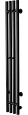 Полотенцесушитель электрический EWRIKA Пенелопа V 120х15, черный, матовый, вертикальный, узкий, с те 551611 Полотенцесушитель электрический EWRIKA Пенелопа V 120х15, черный, матовый, вертикальный, узкий, с те 551611