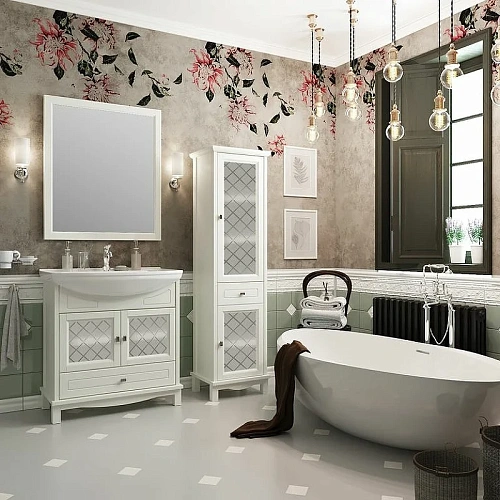 Шкаф-пенал Opadiris Омега, слоновая кость, правый, 2 вар. 00-00001617 Шкаф-пенал Opadiris Омега, слоновая кость, правый, 2 вар. 00-00001617