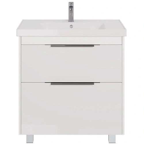 Тумба под раковину DREJA PRIME, 90 см, подвесная/напольная, 2 ящика, белый глянец 99.9302 Тумба под раковину DREJA PRIME, 90 см, подвесная/напольная, 2 ящика, белый глянец 99.9302