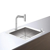 Картинка анонса товара «кухонная мойка hansgrohe c71-f450-06, сталь 43201800 со смесителем»