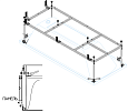 Каркас для ванны CEZARES PLANE-180-90-MF-F Каркас для ванны CEZARES PLANE-180-90-MF-F