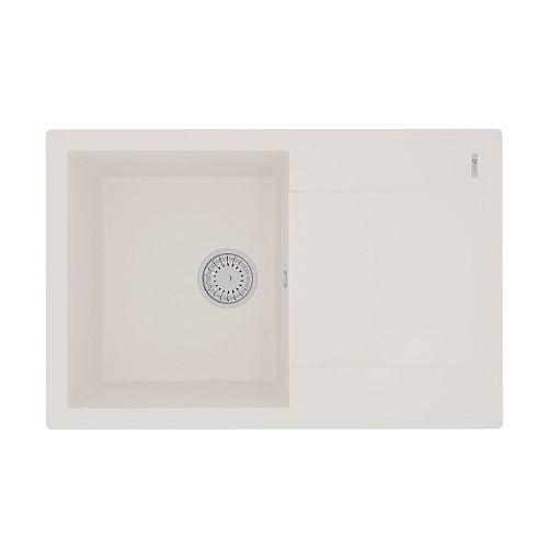 Кухонная мойка Lemark IMANDRA 760 врезная из кварцгранита, с крылом, Жасмин 9910028 Кухонная мойка Lemark IMANDRA 760 врезная из кварцгранита, с крылом, Жасмин 9910028