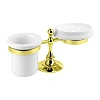 Стакан с мыльницей CEZARES OLIMP-STT золото 24 карат-металл OLIMP-STT-03/24-M