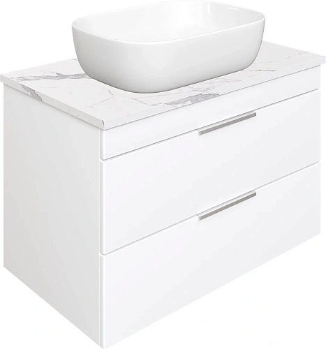 Тумба с раковиной STWORKI Копенгаген Копенгаген 80 белая, со столешницей Stone Energy 80 и сифоном N 582090 Тумба с раковиной STWORKI Копенгаген Копенгаген 80 белая, со столешницей Stone Energy 80 и сифоном N 582090