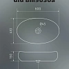 Раковина Gid Bm9030a 53371 накладная черная матовая 60x41x15 Раковина Gid Bm9030a 53371 накладная черная матовая 60x41x15