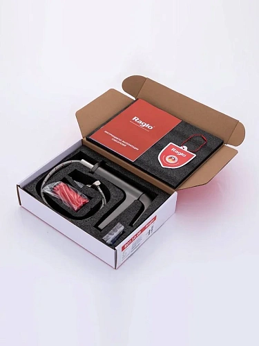 Смеситель для раковины Raglo R07.10.09 монолитный, графит Смеситель для раковины Raglo R07.10.09 монолитный, графит