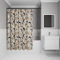 Штора для ванны IDDIS (BA02P18i11) 200x180 см, полиэстер Штора для ванны IDDIS (BA02P18i11) 200x180 см, полиэстер